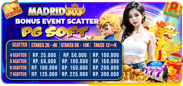 EVENT BONUS SCATTER PGSOFT MADRID303